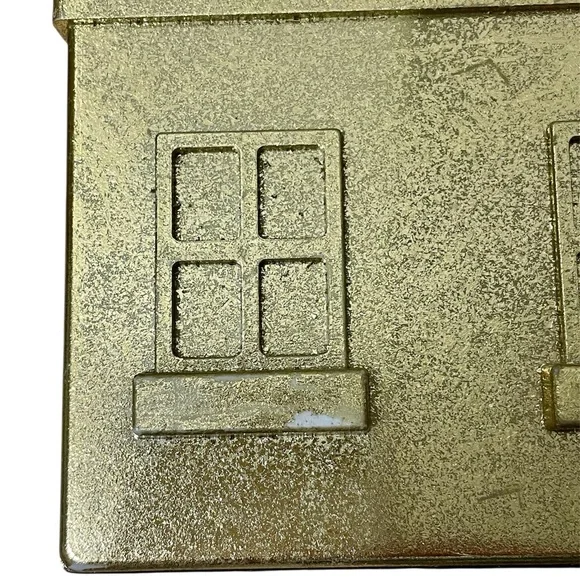 Wondershop Metallic Gold House Christmas Village Building - Set of 2 - Picture 8 of 9